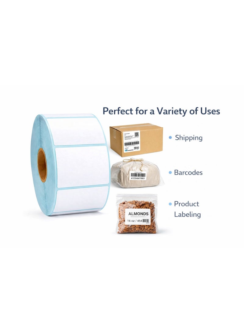 Thermal label paper suitable for label printers, waterproof and oil-resistant, suitable for barcode printing in homes, offices, and small businesses, 1000 labels/roll, label tape replacement 50×30mm - Image 2